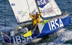 Alberto Bona and Pablo Santurde abroad the Class40 IBSA
